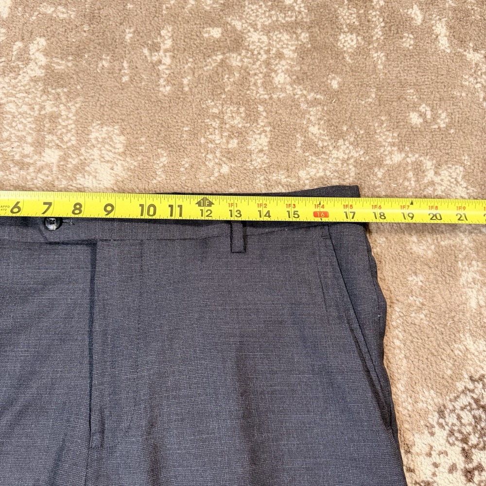 Jos. A. Bank 1905 Dress Pant Mens 34R Dark Gray Suit Separate Unhemmed Wool - Picture 5 of 11